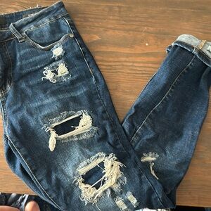 Judy blue distressed jeans skinny. Size 7/28